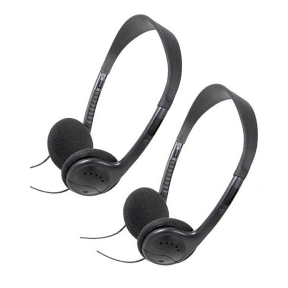 Sansai Stereo Headphones 3.5mm w/Volume Control/Cable 1.5m for TV/Radio (2 Pieces) — image 4