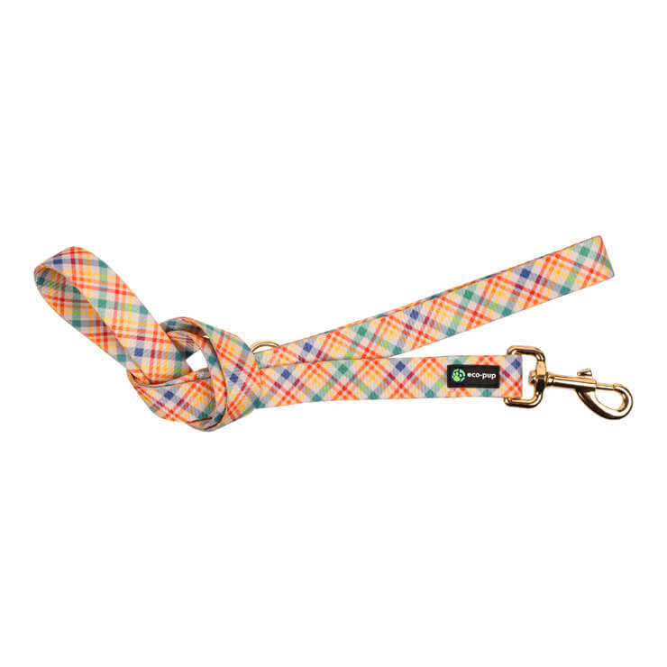 Eco-Pup Dog Outdoor Walking Durable Lead/Leash 120cmx25mm Check Pattern