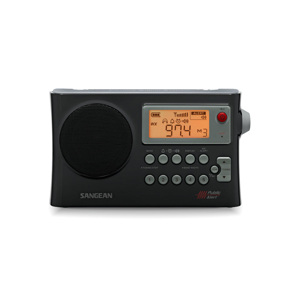 Sangean PR-D4 Portable 10cm AM/FM Digital Radio Timer/Alarm Clock Stereo Black — image 2