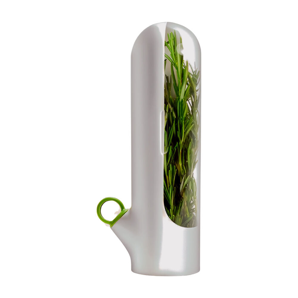 Prepara 24.38cm White Fresh Herb Savor Mini Fridge Storage Container