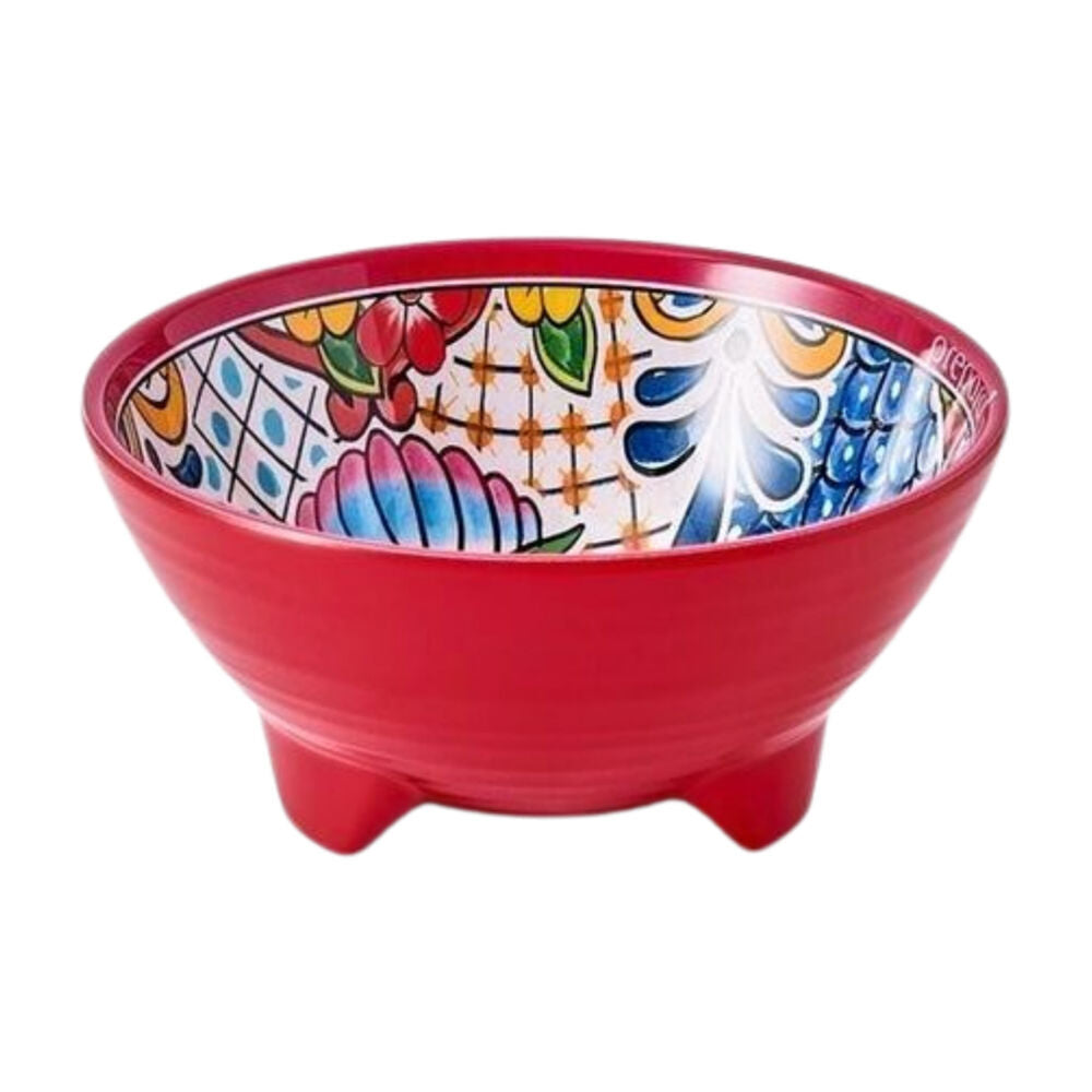 Prepara 6in Red Melamine Tortilla Taco Party Serving Dip Bowl