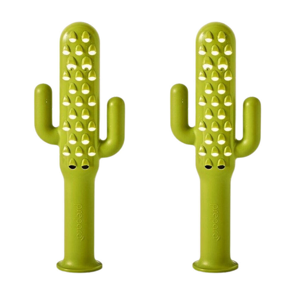 Prepara Plastic Cactus Cheese Grater Sharp Shredder 25.4cm Green (2 Pack)
