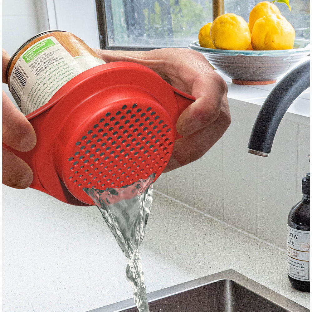 Prepara 14.6cm Red Can Drainer Tuna/Vegetables Kitchen Food Strainer — image 3