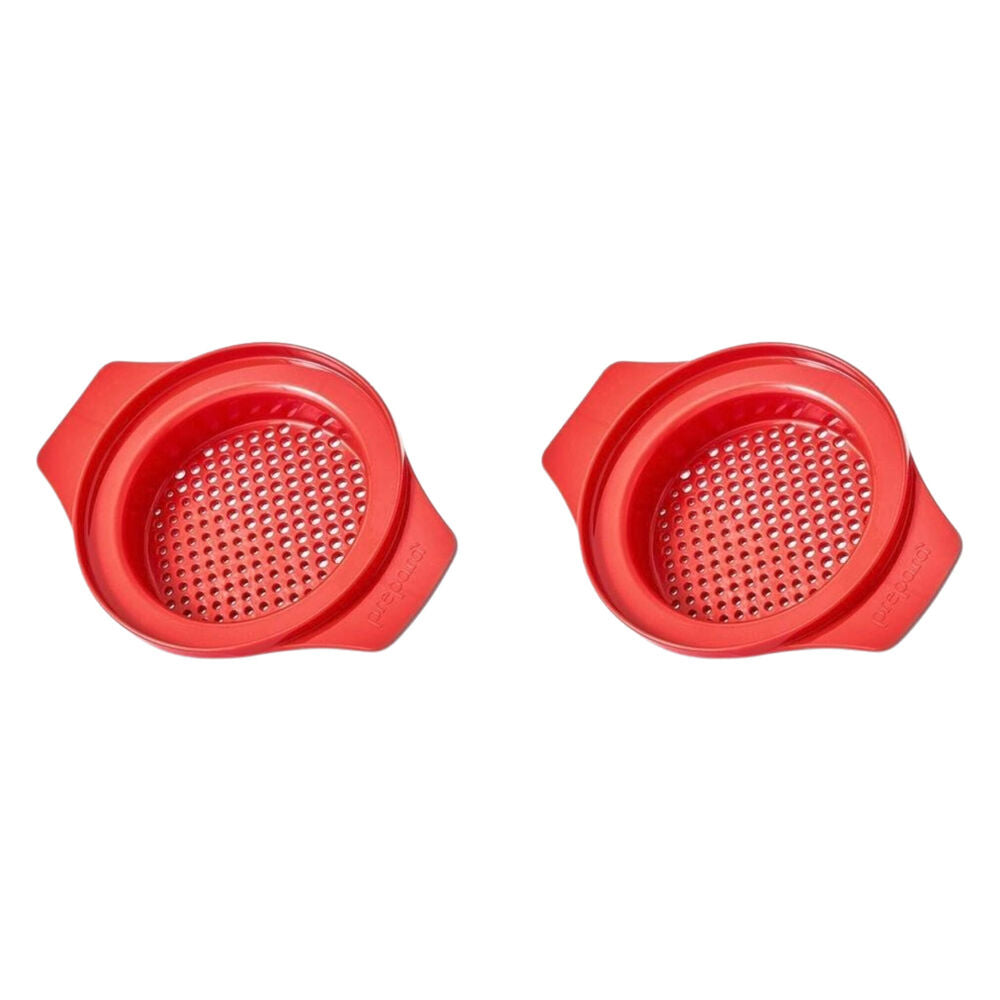 Prepara Can Drainer Tuna/Vegetables Kitchen Food Strainer 14.6cm Red (2 Pack)
