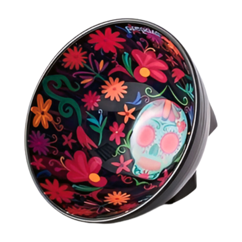Prepara 4in Black Melamine Tortilla Taco Party Serving Bowl Day of the Dead Ed — image 2