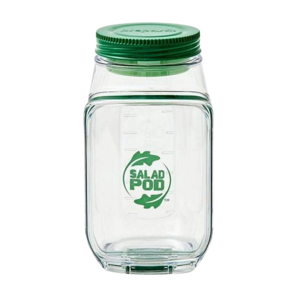 Prepara 1.06L Microwaveable Salad Pod Glass Food Container Leakproof