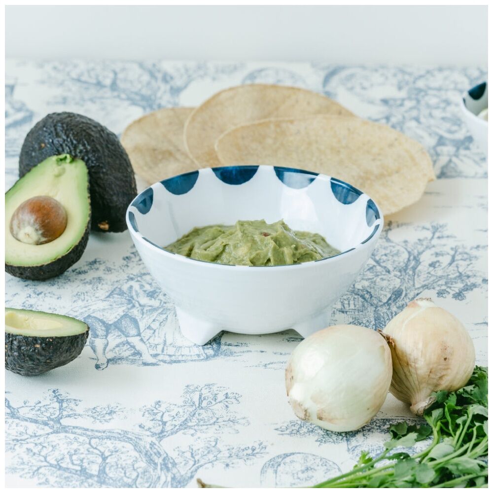 Prepara Taco Gift Set Coastal Stripe Kitchenware Melamine - White/Blue (9 Pieces) — image 4
