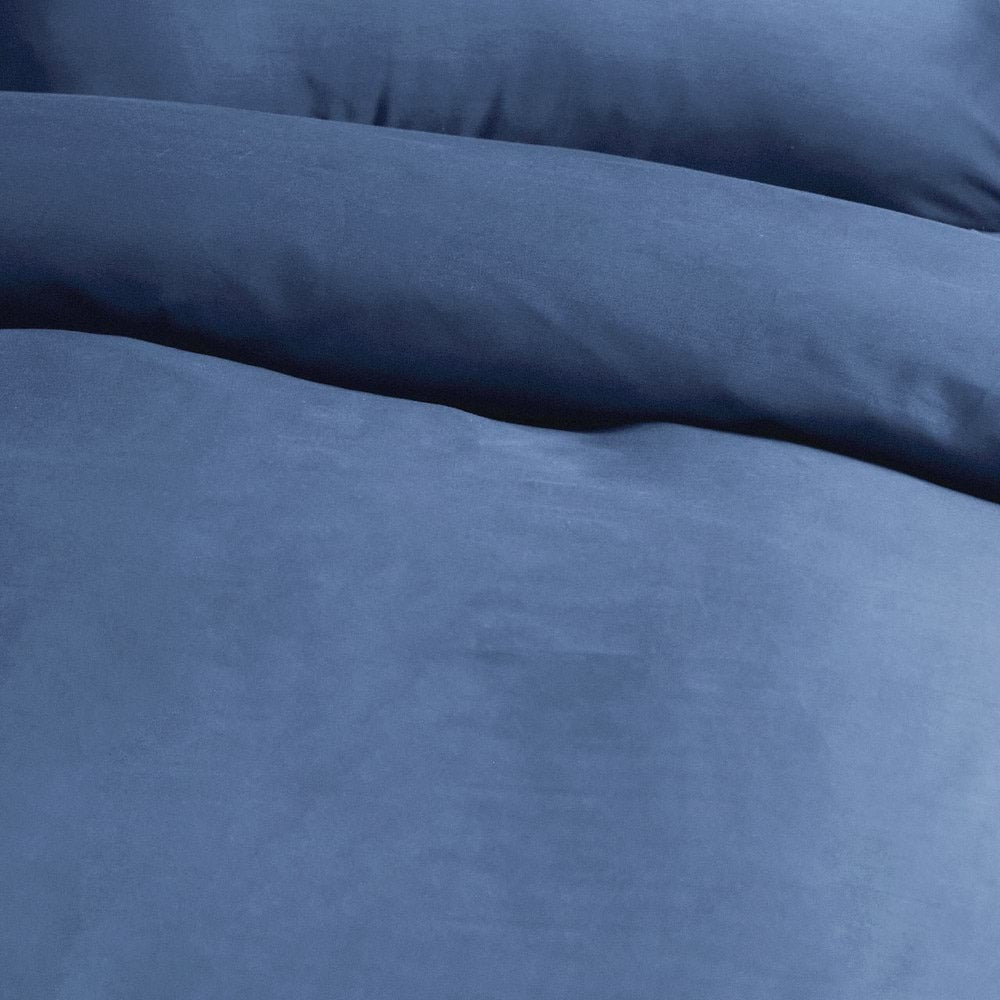 Canningvale Queen Bed Quilt Cover Set Bedding Palazzo Royale 1000TC Bombay Blue — image 2