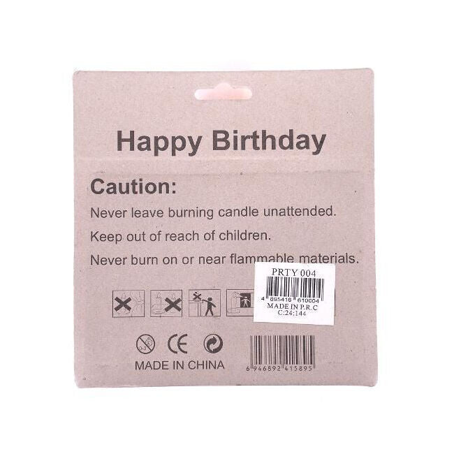 Unbranded Birthday Candle Set Numeric Colourful 0-9 Number Cake Topper Party Decoration — image 2