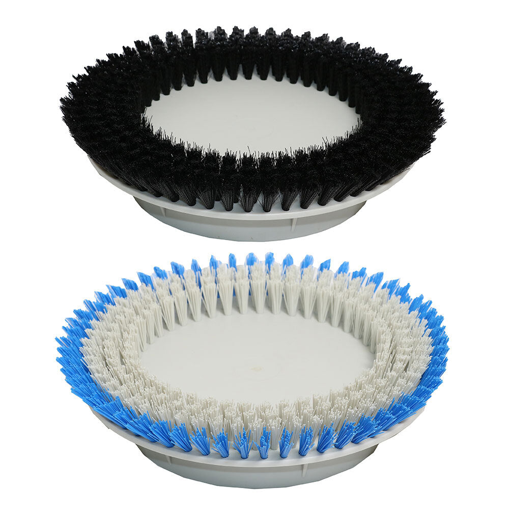 Cleanstar 15" Soft/Hard Brush Replacement for Orbital Floor Polisher/Cleaner (2 Pieces)