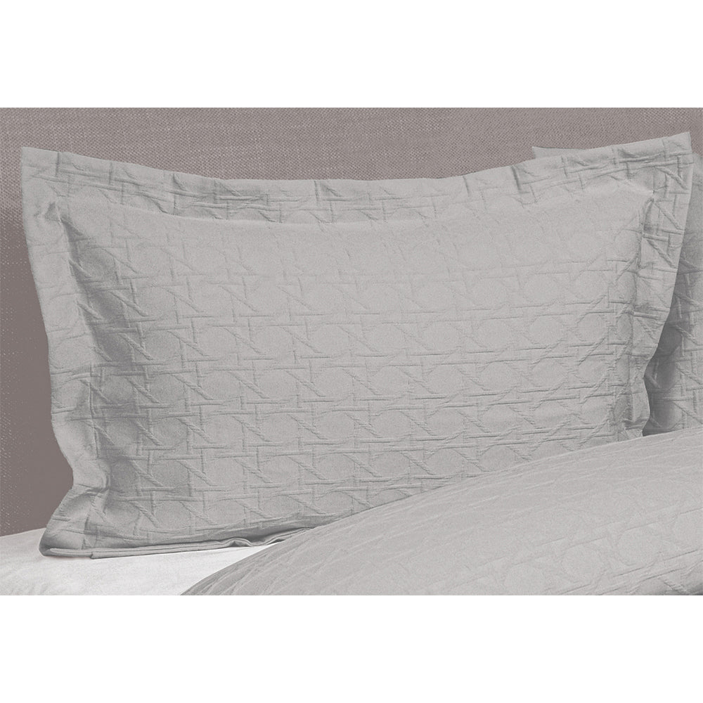Jason Commercial Villa Matelasse Pillow Sham 48x73cm Silver (2 Pack)