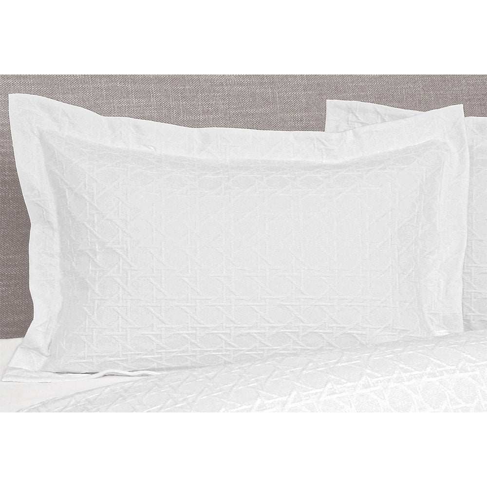 Jason Commercial Villa Matelasse Pillow Sham 48x73cm White (2 Pack)