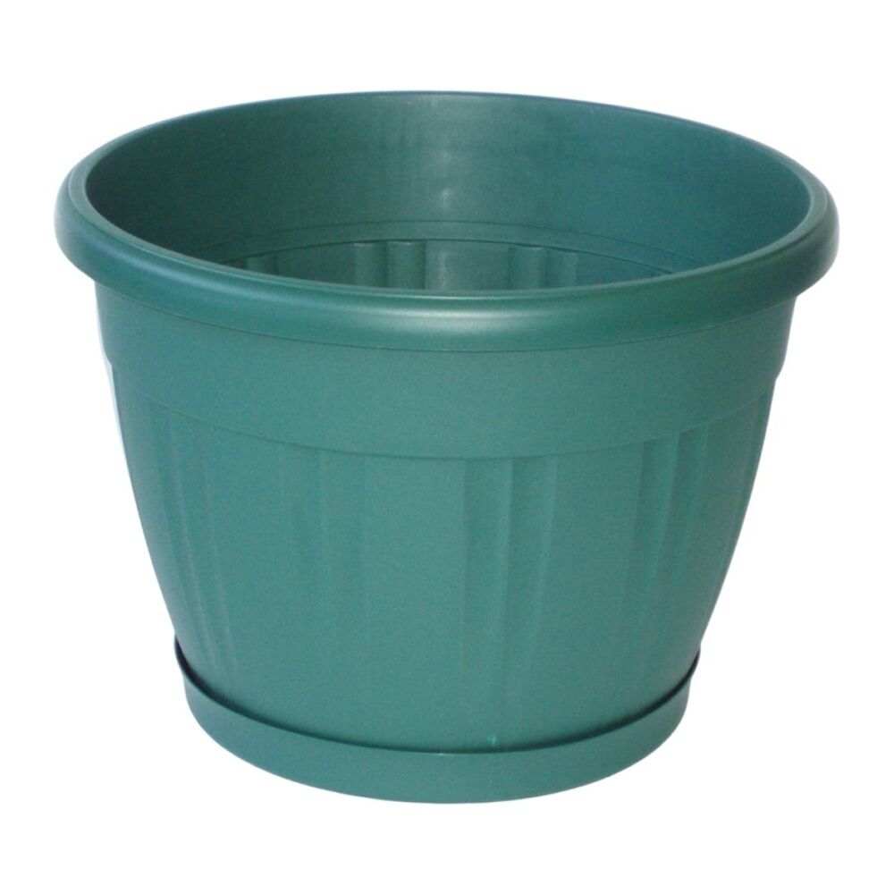 Homeleisure Pot & Saucer 425mm Green Outdoor Outdoor Decorative Garden Decor — image 3