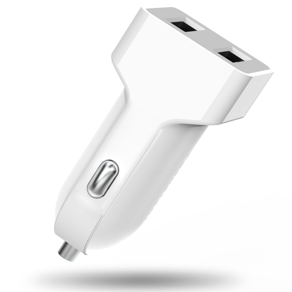 Pushstart 12W Dual Port Fast Charge USB-A Cigarette Lighter Car Charger for iPhone/Android