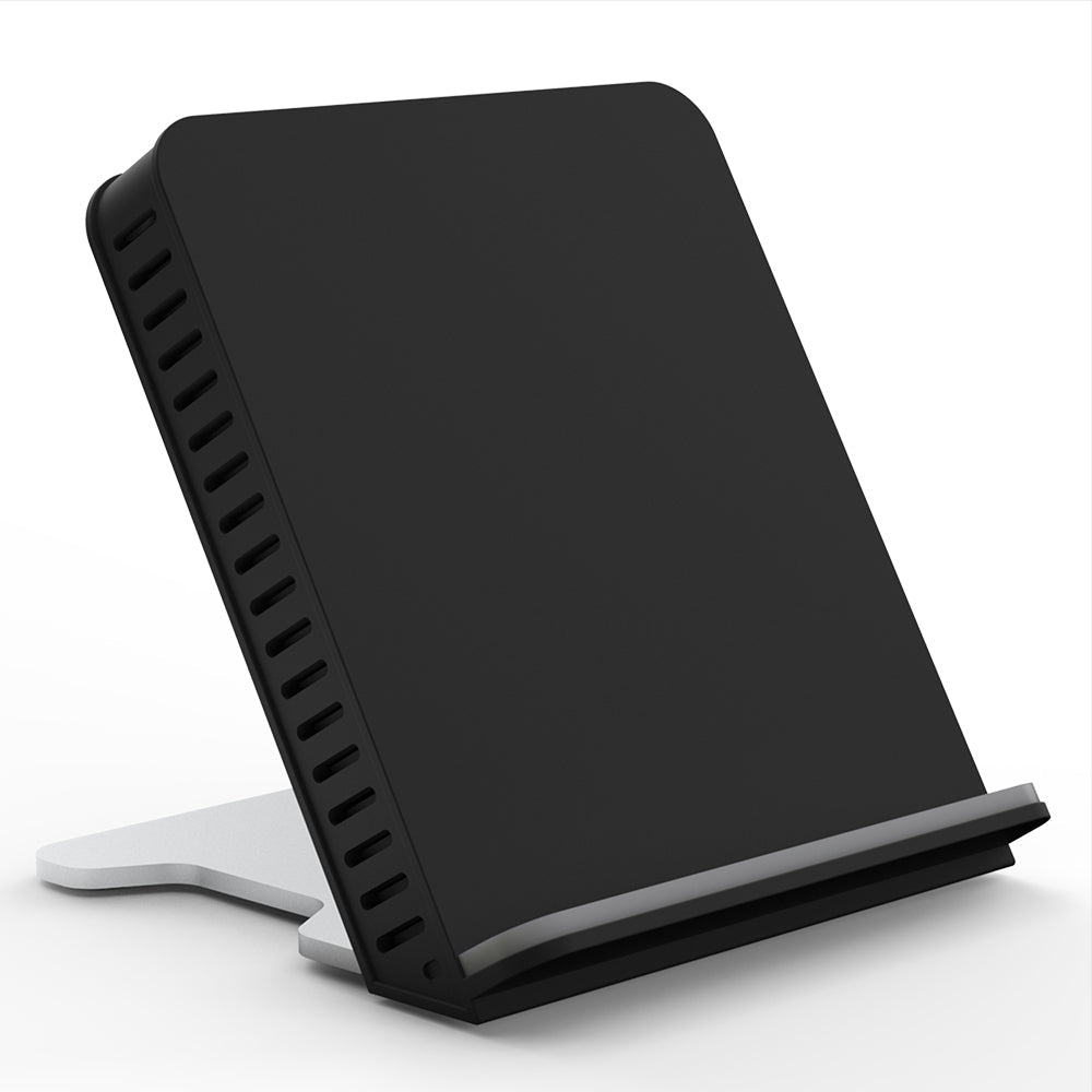 Pushstart 10w QI Fast Charge Wireless Stand - Qi Certified - 10W And 7.5W Charger - Foreign Object Detection - Temperature Control And Heat