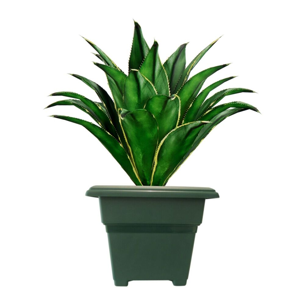 Homeleisure Patio Tub Planter 180mm Green Outdoor Decorative Garden Decor (5 Pack) — image 3