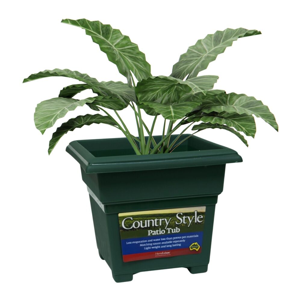 Homeleisure Patio Tub 220mm Green Outdoor Outdoor Decorative Garden Decor — image 2