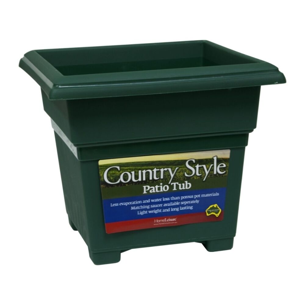 Homeleisure Patio Tub 220mm Green Outdoor Outdoor Decorative Garden Decor — image 3