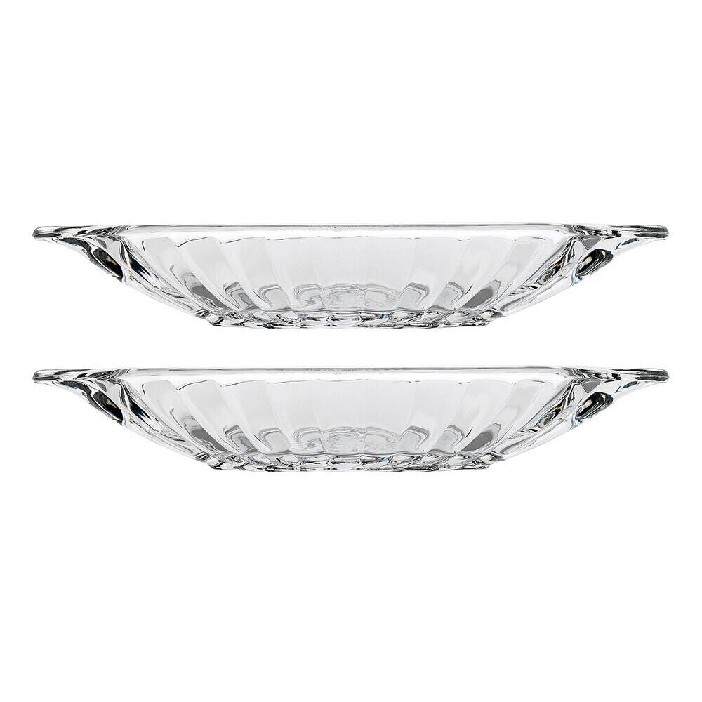 Porto 4pc Porto Soda Lime Glass Dessert Banana Split Glassware Dishes Set Clear (2 Pack)