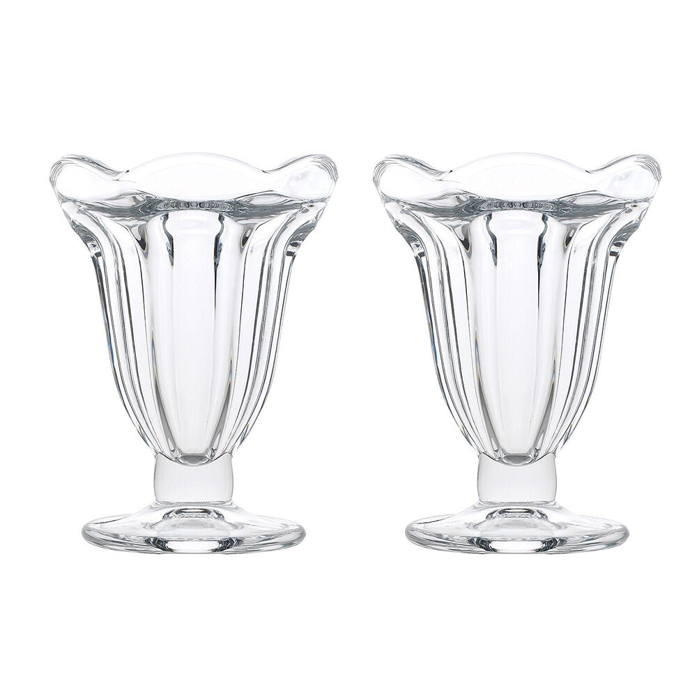 Porto 4pc Porto Soda Lime Glass Dessert Ice Cream Sundae Cup 13cm/150ml Clear (2 Pack)
