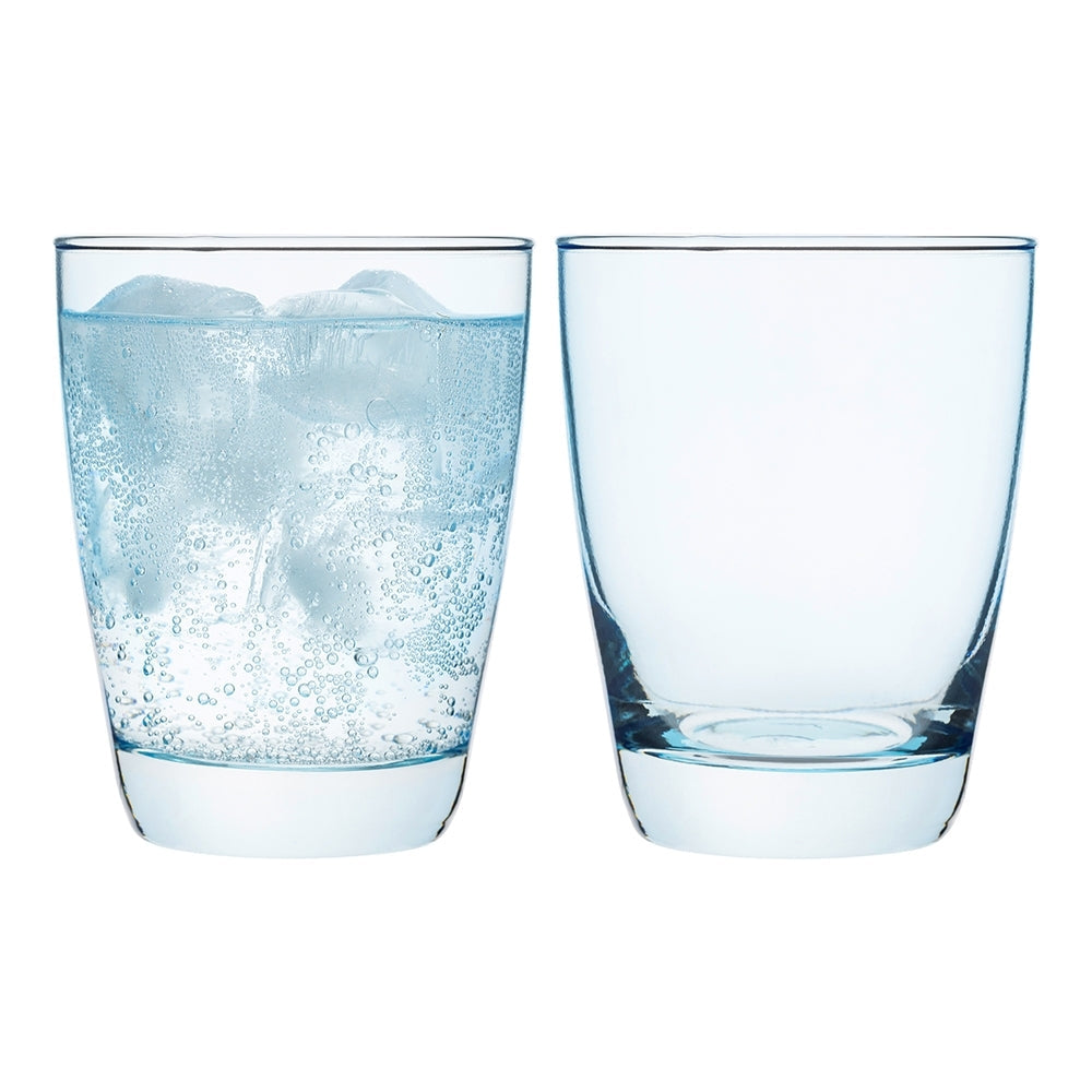 Porto Estelle 300ml Glass Tumbler Water/Juice Drinking Cup Set Round Blue (6 Pieces) — image 2
