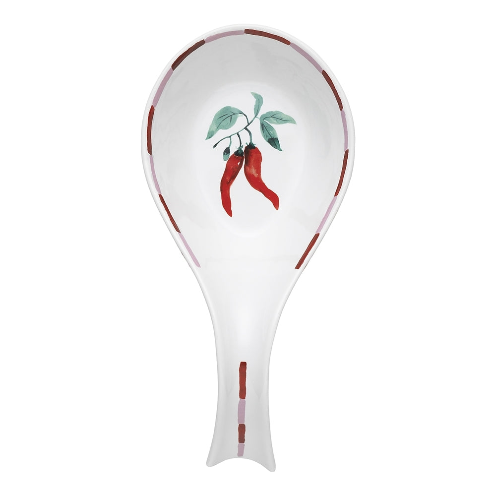 Porto Cucina 22.5cm Porcelain Spoon Rest/Cooking Kitchen Utensil Holder Storage