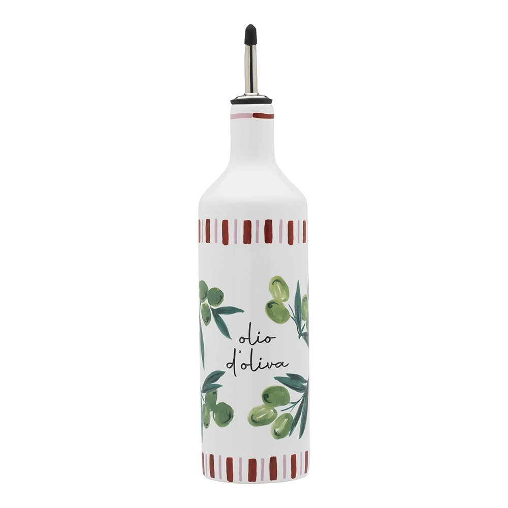 Porto Cucina 750ml/26cm Porcelain Oil Bottle Container Storage Dispenser Pourer