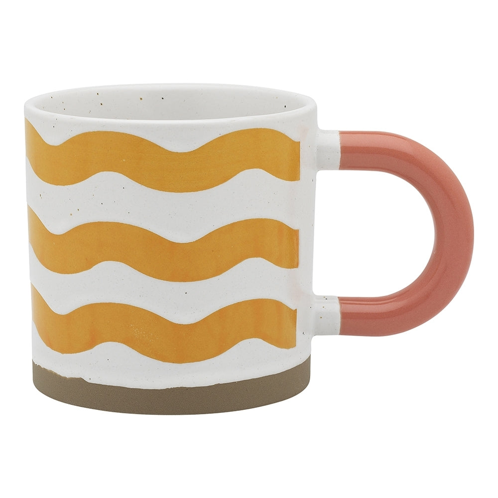 Porto Modelli Stoneware 330ml/14cm Coffee/Tea Mug Drinking Cup w/ Handle Wave