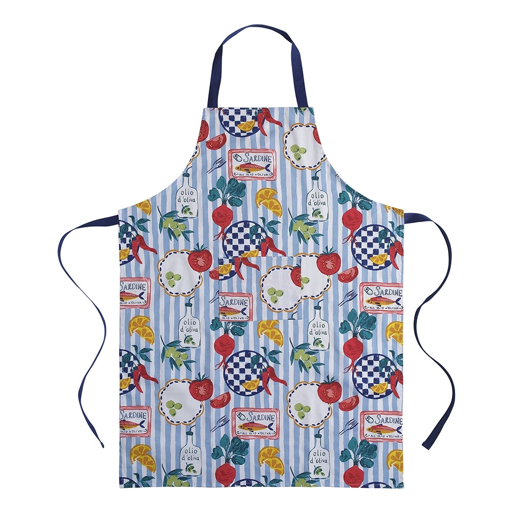 Porto Cucina Cotton 92.5cm Apron w/ Pocket Kitchen Cooking/Grilling Adjustable
