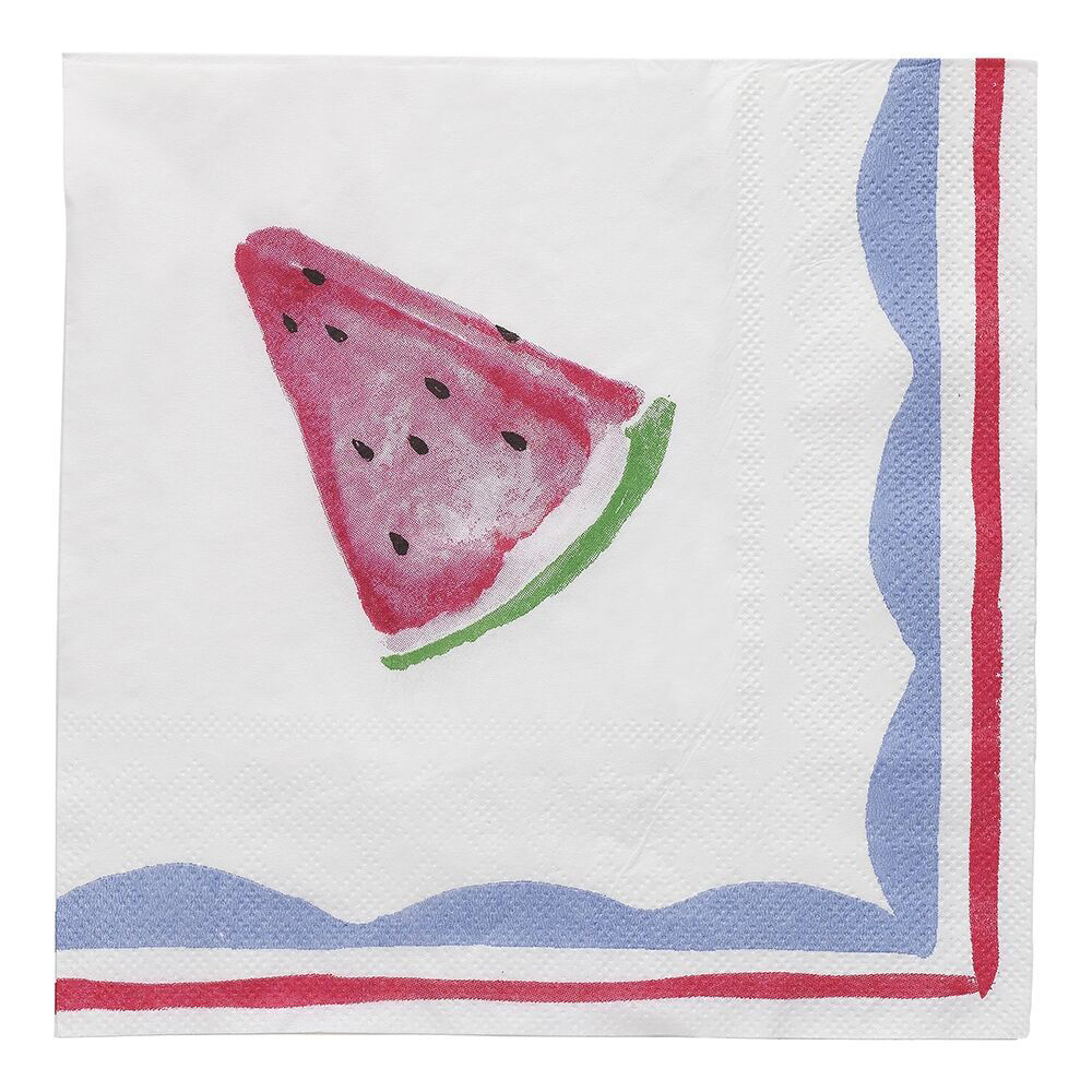 Porto Fiesta Paper Napkin Dinner/Lunch Party Serviette Tissue Watermelon (20 Pieces)