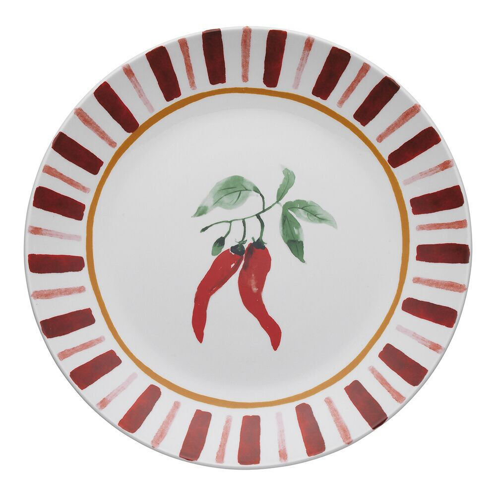 Porto Cucina Porcelain Round Serving Platter Dish Serveware 30cm Chilli (2 Pack) — image 2
