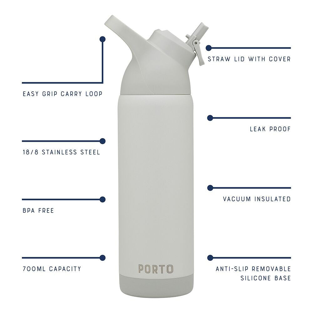Porto Atlas Vacuumed Insulated Water Bottle Portable Travel Flask 700ml Cloud — image 5