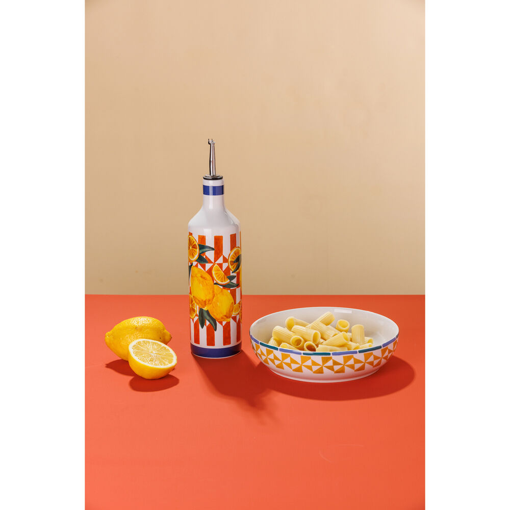 Porto Valentina Porcelain Oil Bottle Pourer Container Liquid Dispenser 750ml — image 2