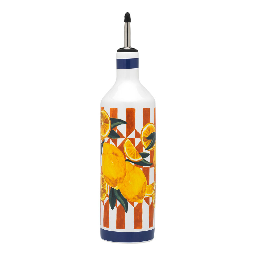 Porto Valentina Porcelain Oil Bottle Pourer Container Liquid Dispenser 750ml