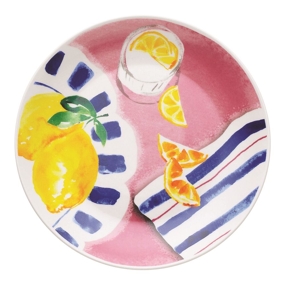 Porto Porcelain Positano Round Side Plates 20cm Assorted Designs (4 Pieces) — image 3