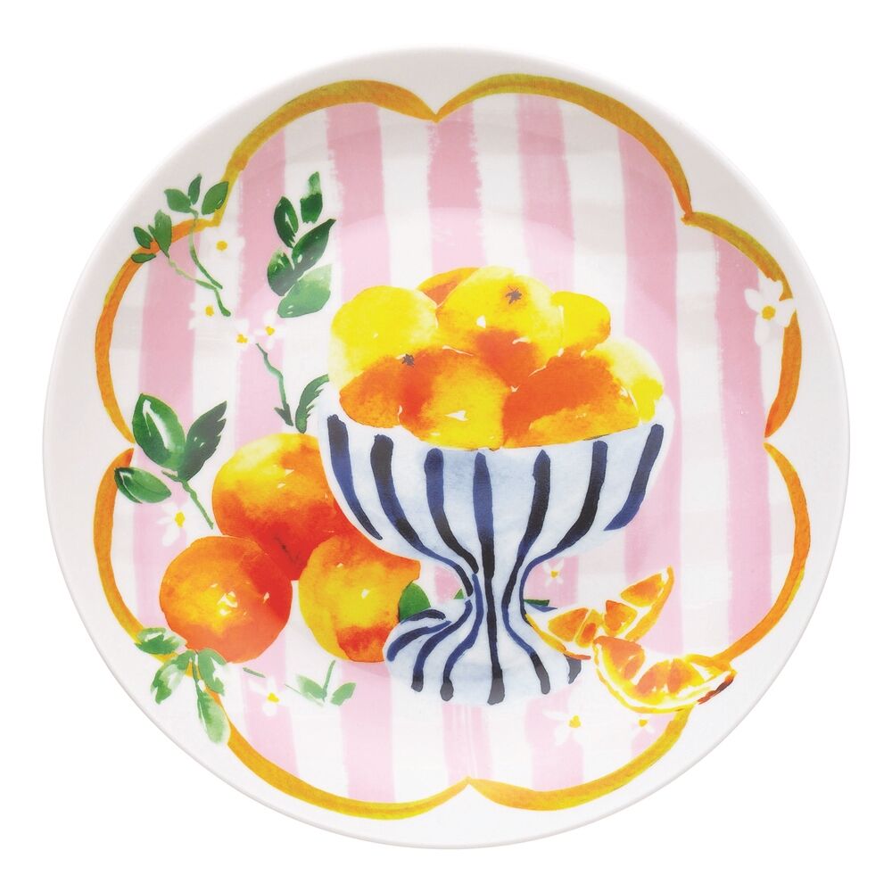 Porto 4pc Porto Porcelain Positano Round Side Plates 20cm Assorted Designs (2 Pack) — image 3