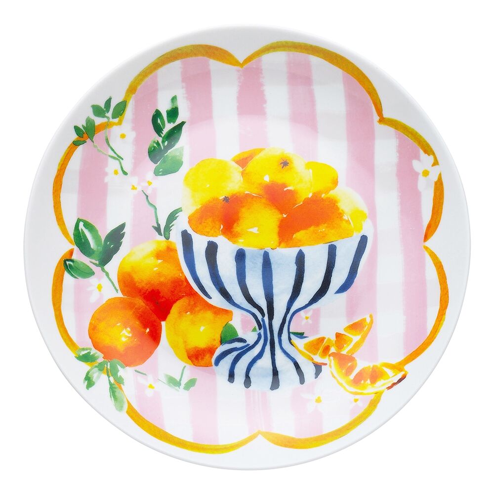 Porto 30cm Fruit Bowl Porcelain Positano Round Serving Platter Plate