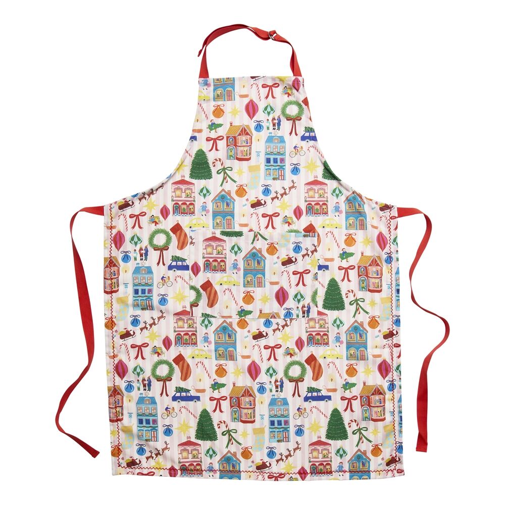 Porto 70x95cm Multi-Coloured Night Before Christmas Kitchen Cooking Apron