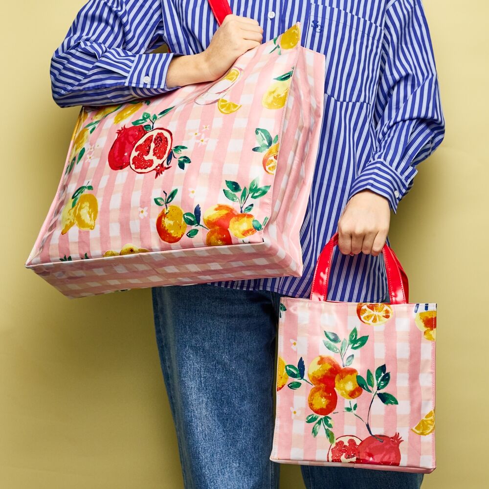 Porto 25 x 10cm Multi-Coloured 100% Cotton Positano Tote Carry Bag Small — image 2