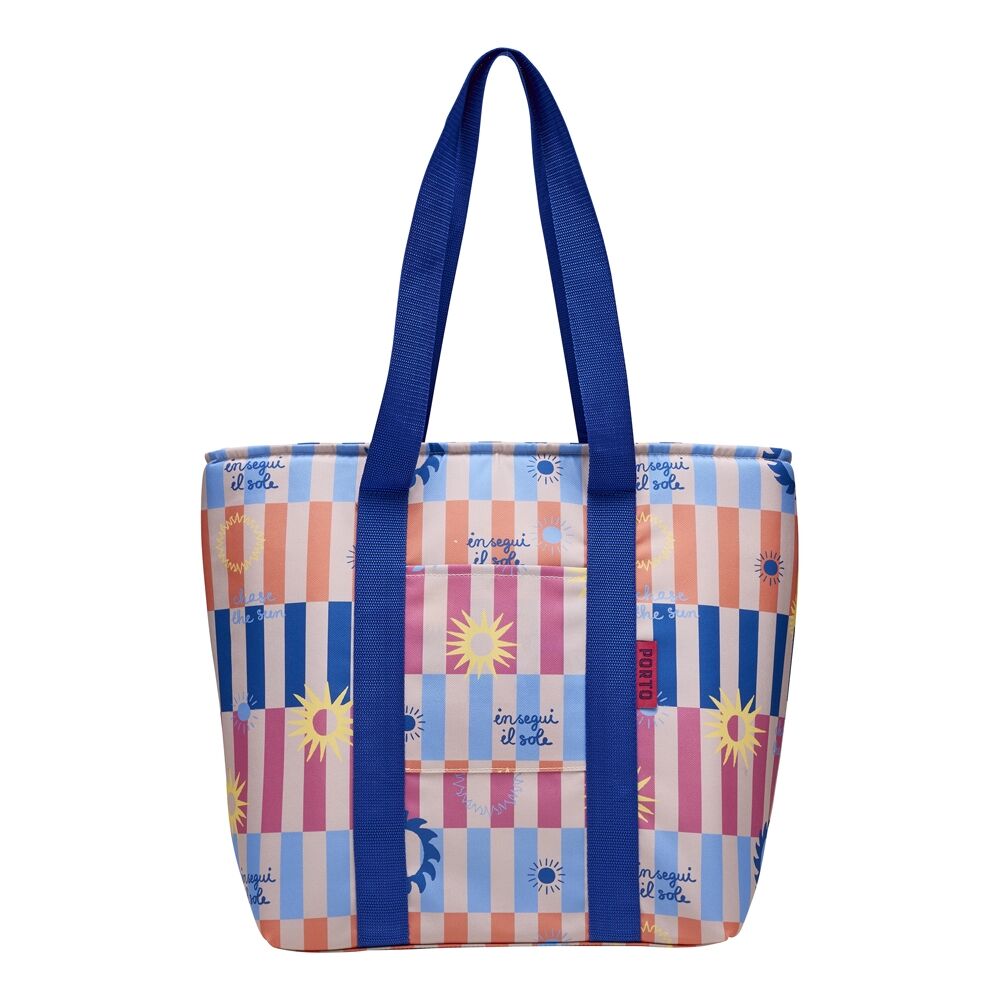 Porto 48x17x38.5cm Multi-Coloured Sole Insulated Tote Cooler Carry Bag