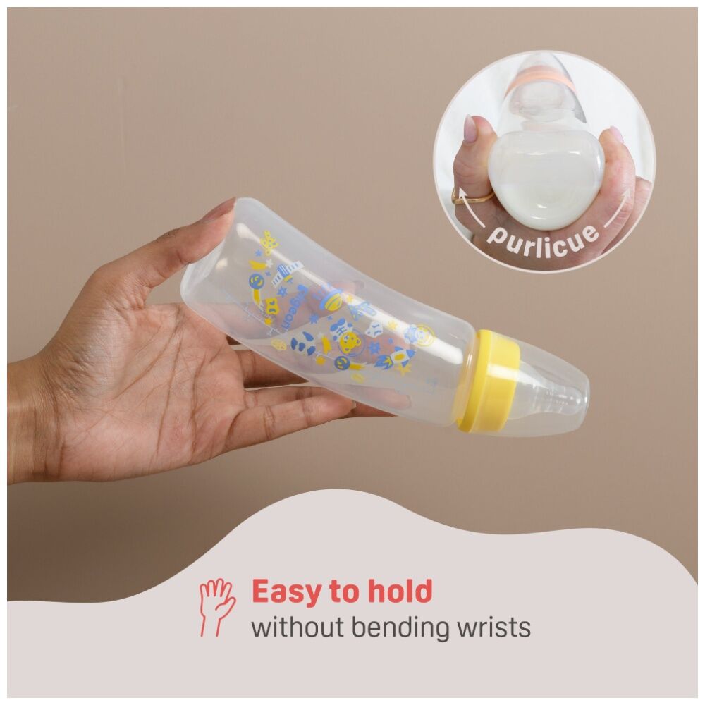 Pigeon Flexible Curve Baby Bottle PP Farm 250ml Silicone Nipple Anti-Colic 4m+ — image 8
