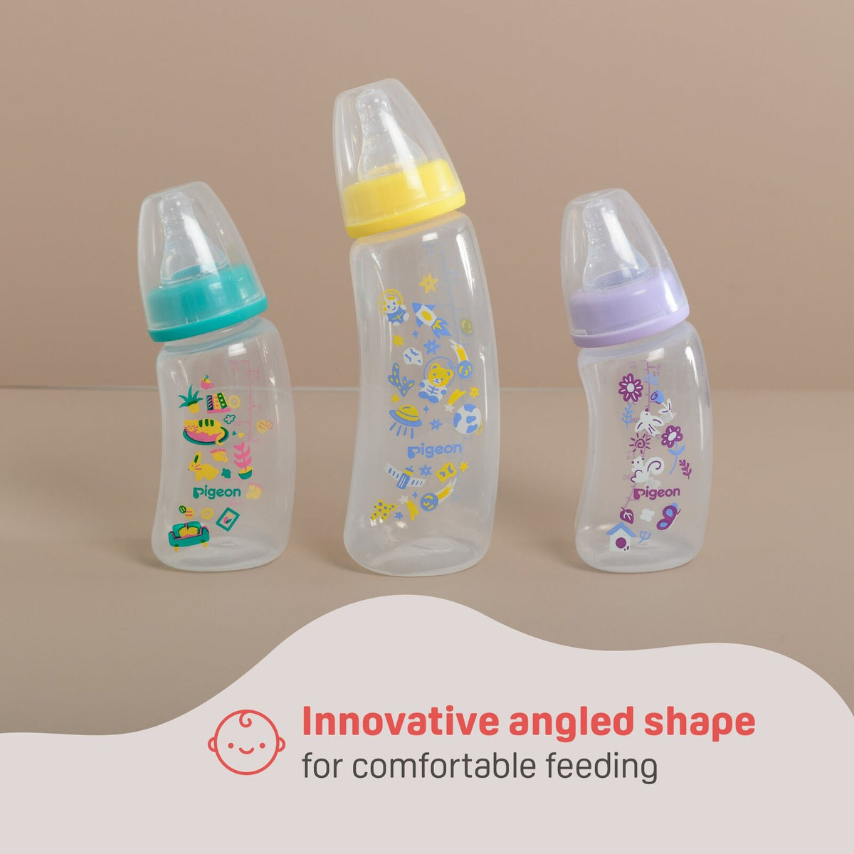 Pigeon Flexible Curve Baby Bottle PP Beach 250ml Anti-Colic Silicone 4m+ (2 Pack) — image 10