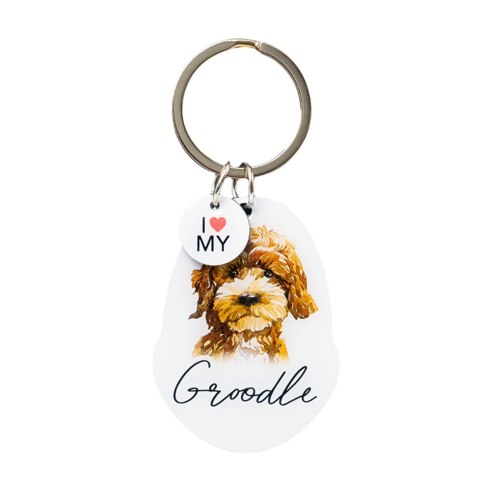 Splosh Pet Groodle Keyring Animal Keychain Hanging Bag Charm Accessory 4x8.5cm — image 2