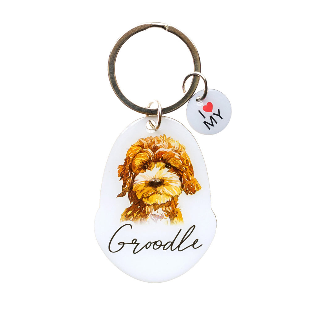 Splosh Pet Groodle Keyring Animal Keychain Hanging Bag Charm Accessory 4x8.5cm