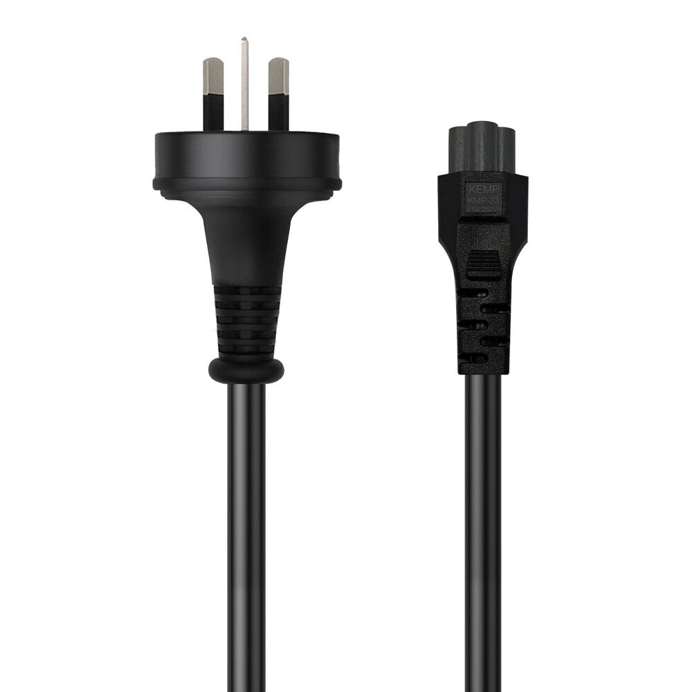 Cruxtec PTM-75-1MBK 3 Pin AU Male to Female IEC-C5 Power Cable 1m Black (6 Pack) — image 3