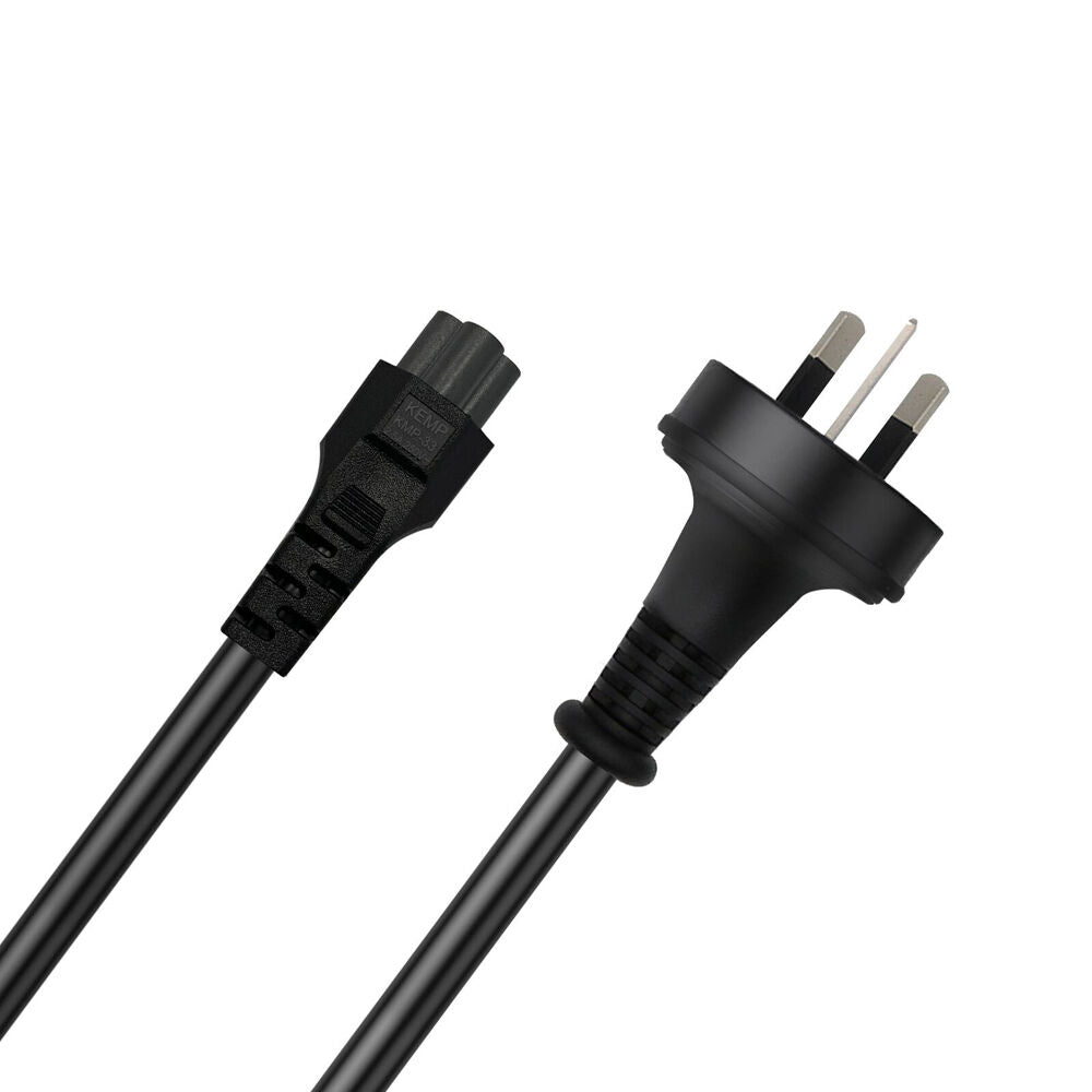 Cruxtec PTM-75-1MBK 3 Pin AU Male to Female IEC-C5 Power Cable 1m Black — image 3