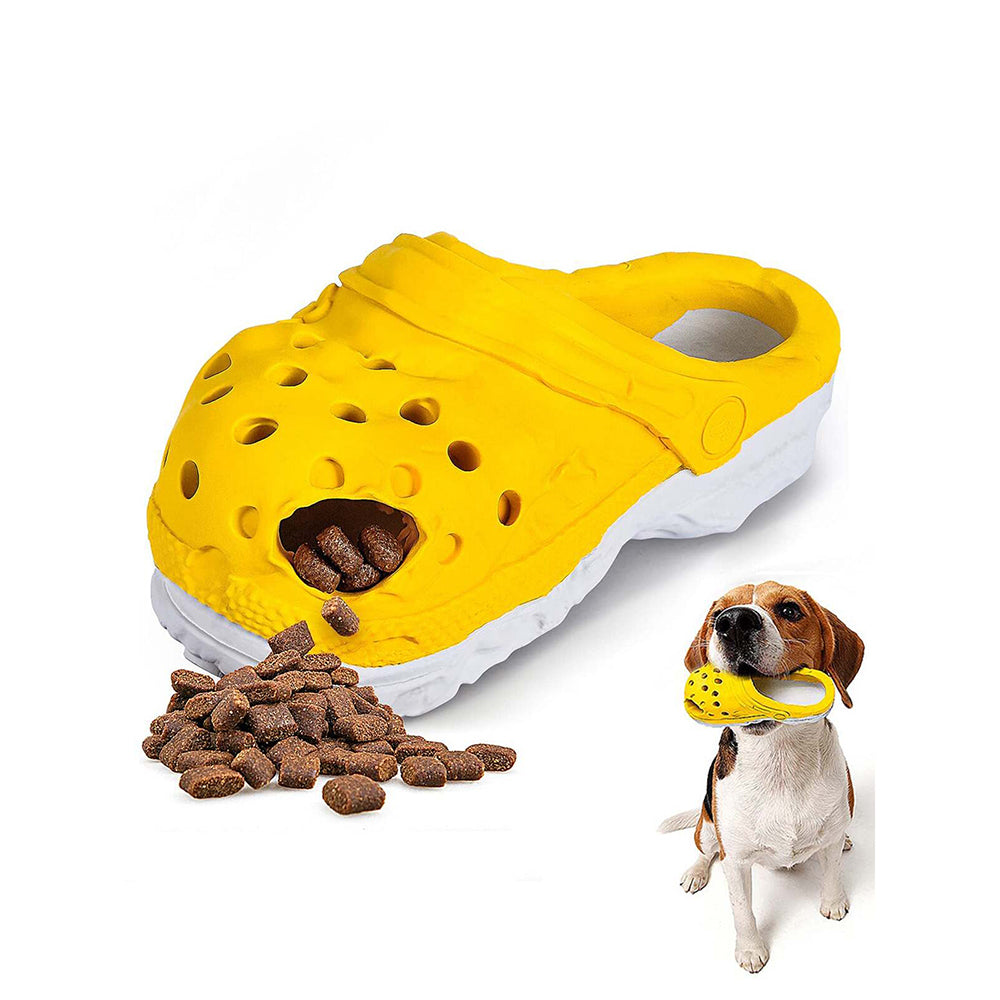 Petopia Ultra Tough Rubber Cozy Slipper Dog Toy Treat Dental Assorted — 13cm Small