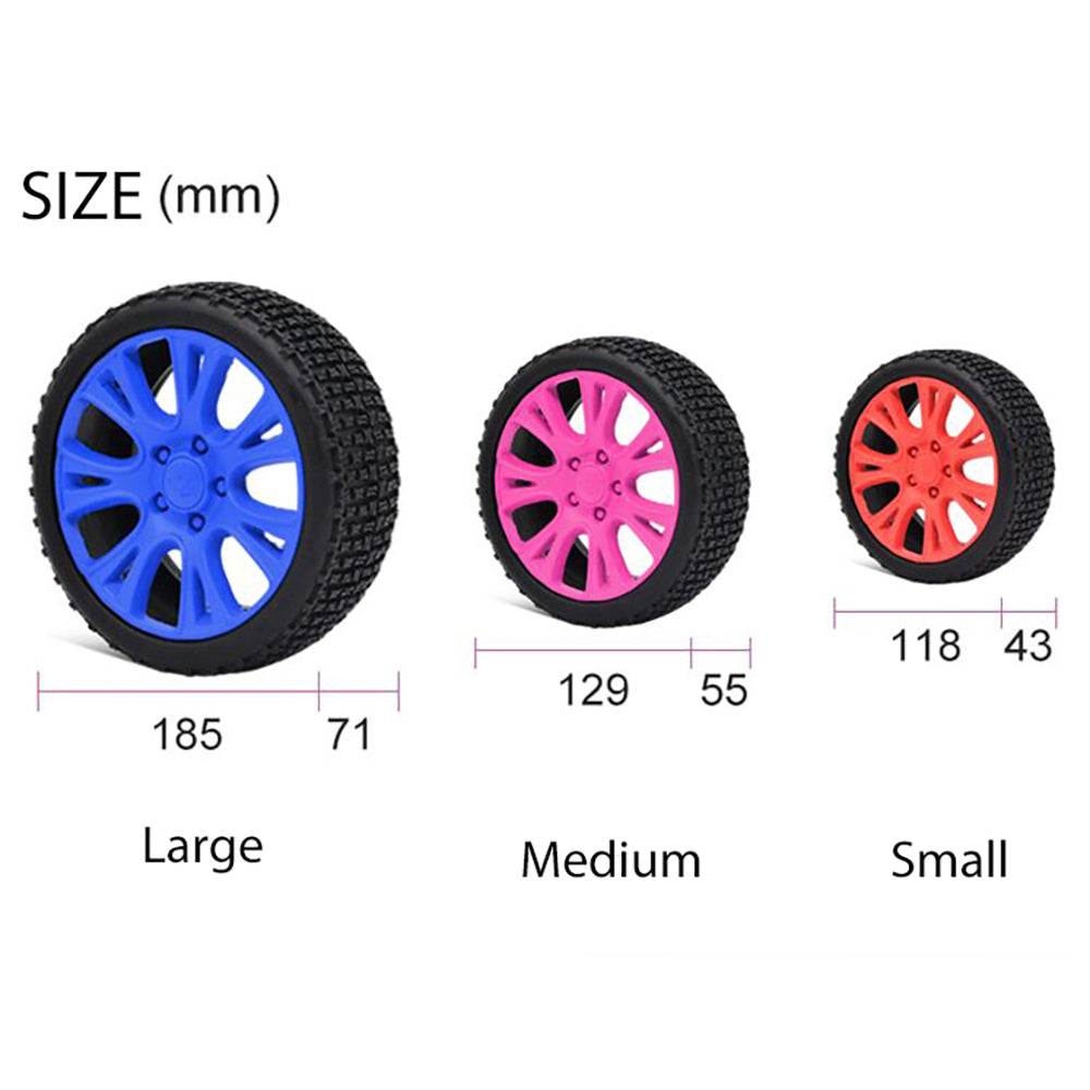 Petopia Ultra Tough 18.5cm Rubber Crazy Tyre Dog Toy Chew Treat Play Large Blue — image 2