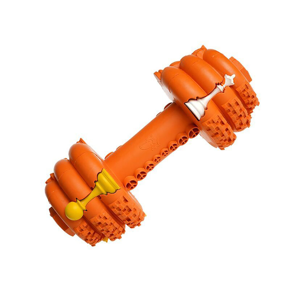 Petopia Ultra Tough Rubber Dumb Dumbbell Dog Toy Treat/Reward Assort — 11cm Small