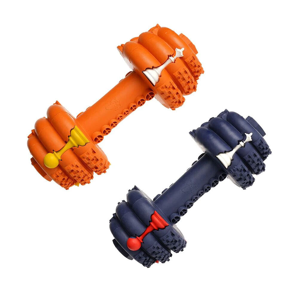 Petopia Ultra Tough 11cm Rubber Dumb Dumbbell Dog Toy Treat/Reward Small Asst (2 Pack)